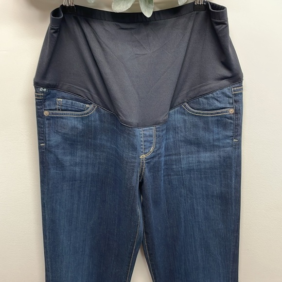 Citizens Of Humanity Maternity Jeans Ava Straight Leg Belly Panel Faith 32 - Picture 3 of 16